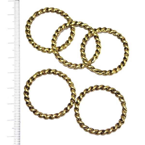 8718-《輪パーツ》　リングパーツ　金古美　３１mm　５個/１パック |  | 01