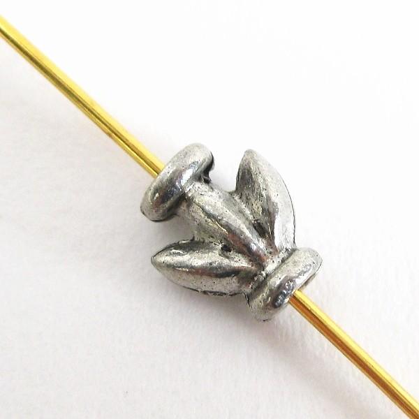 8721-【ＮＹピューター】　ビーズ　銀古美　９mm　５個/１セット | 