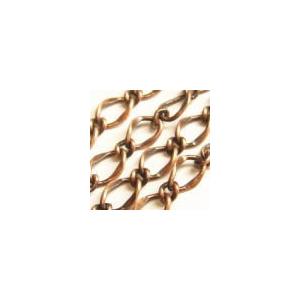 8865-【チェーン】　６mm　フィガロツイスト　銅古美　約１００cm　１本 | 