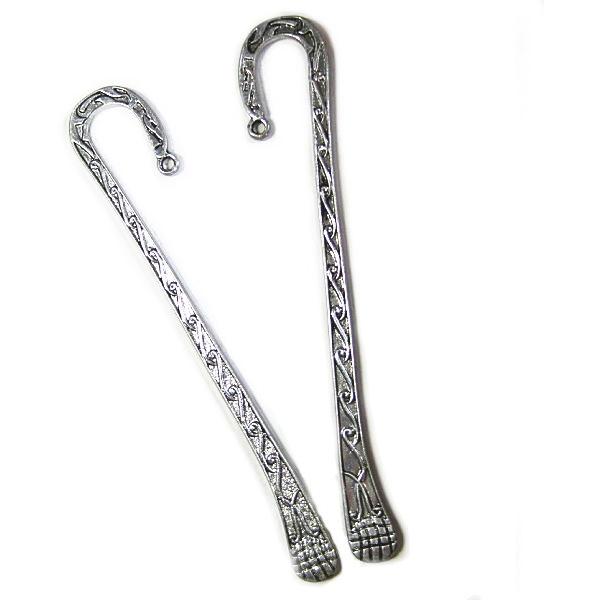 8870-【基本パーツ】　ブックマーク　銀古美　１２４mm　１本 | 