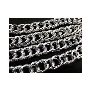 9029-【チェーン】アルミデザイン　シルバー　１７x１１mm　約１メートル　１本 | 