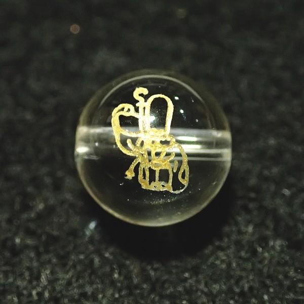 9037-《天然石水晶彫 七福神》 福禄寿（福徳） 10mm 1個 : Hello 