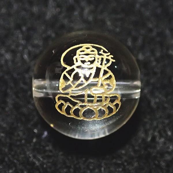 9042-《天然石水晶彫　守護仏》　勢至菩薩（午・うま）　１２mm　１個 | 