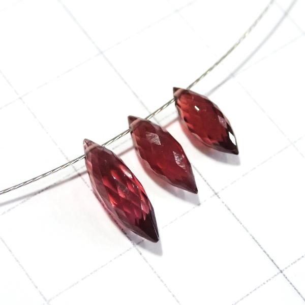 9143-《天然石Special》　ルベライト　12.9x4.1ｍｍ／10.6x3.9ｍｍ／9.7x3.9mm　計0.9ｇ　３個/１パック |  | 02