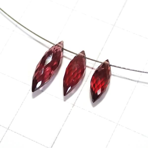 9143-《天然石Special》　ルベライト　12.9x4.1ｍｍ／10.6x3.9ｍｍ／9.7x3.9mm　計0.9ｇ　３個/１パック |  | 03