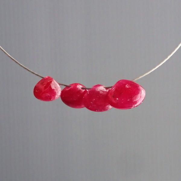 9155-《天然石Special》　ルビー　マロンドロップ　計０．８ｇ　４個/１パック |  | 03