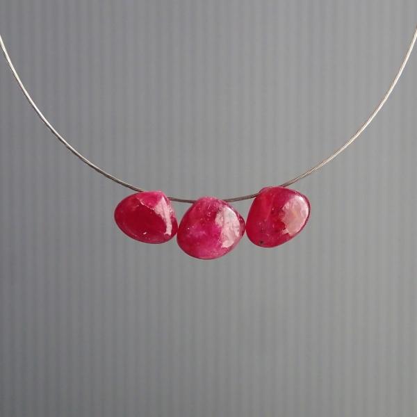 9163-《天然石Special》　ルビー　マロンドロップ　計１．０ｇ　３個/１パック |  | 03