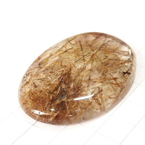 9167-『天然石ルース』　カッパールチルクォーツ（ホール無）　約55.4ｘ38.1ｘ9.7mm（34.4ｇ）　１個 |  | 02