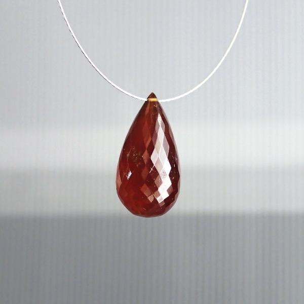 9190-《天然石トップホール》　ヘソナイトAA　カットドロップ　２１．６ｘ１１．１mm　１個 |  | 02