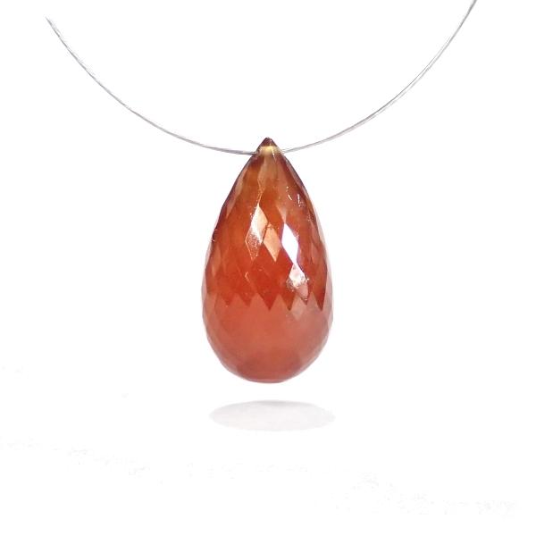 9196-《天然石トップホール》　ヘソナイトAA　カットドロップ　１９．８ｘ１０．６mm　１個 |  | 01