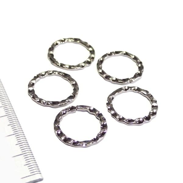 9497-《輪パーツ》　リングパーツ　銀古美　２０mm　５個/１パック | 