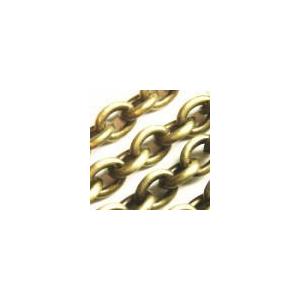 9825-【チェーン】　６．２mm　あずきチェーン大　真鍮古美　約１００cm　１本 | 