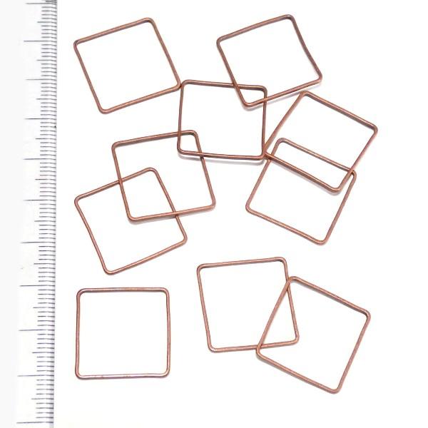 9921-《輪パーツ》　リングパーツ　銅古美　２０x２０mm　１０個/１パック |  | 01