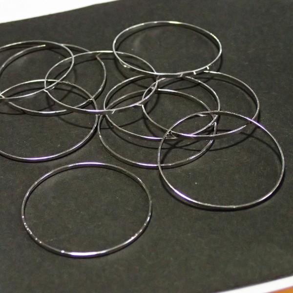 9932-《輪パーツ》　リングパーツ　ニッケル　３０mm　１０個/１パック | 