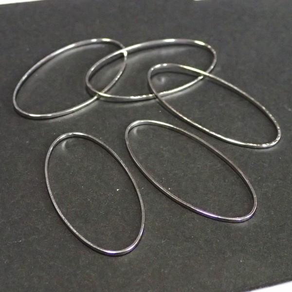 9934-《輪パーツ》　リングパーツ　ニッケル　４０x２０mm　５個/１パック | 