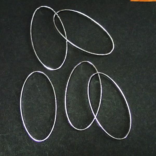 9934-《輪パーツ》　リングパーツ　ニッケル　４０x２０mm　５個/１パック |  | 01