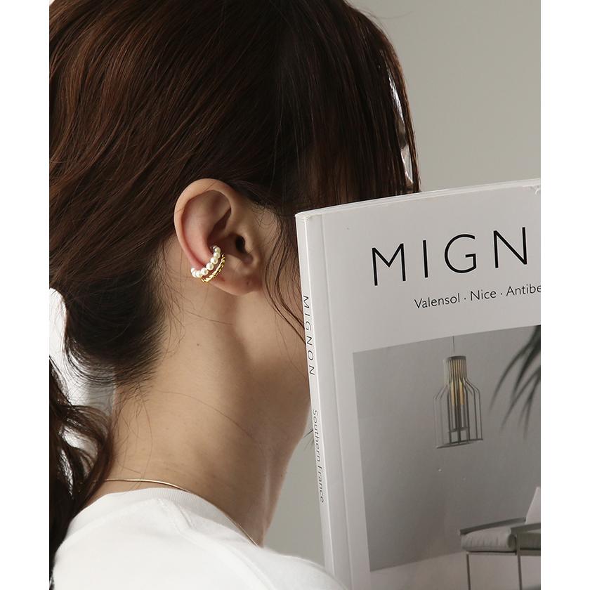 イヤーカフ ピアス 風 アクセサリー ノンホール ゴールド イヤカフ ゴールドアクセサリー 軟骨 ツイスト | HUG.U | 06