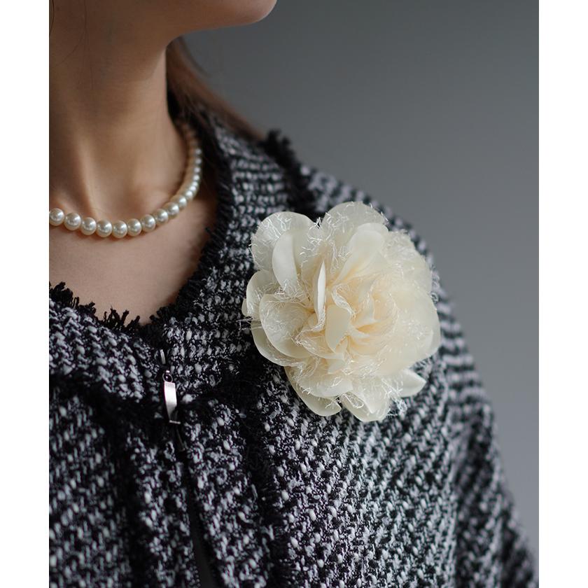 コサージュ フラワー レース フォーマル アクセサリー ブローチ ピン クリップ アクセ レディース 上品 | HUG.U | 06