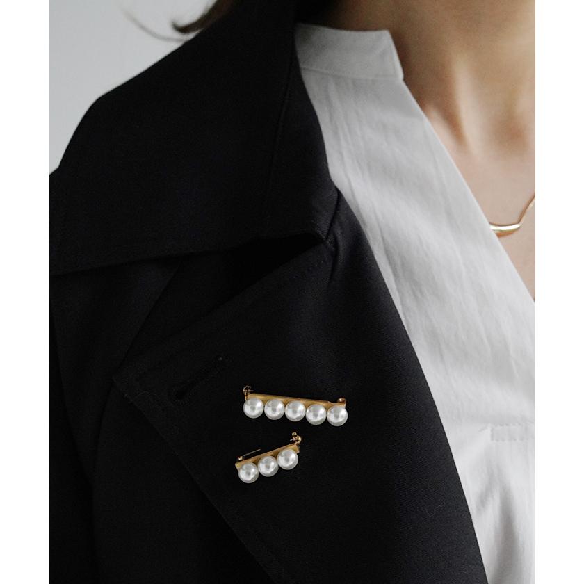 パール ブローチ アクセサリー ゴールド ゴールドアクセサリー ゴールドブローチ ピン サークル 円 アクセ | HUG.U | 15