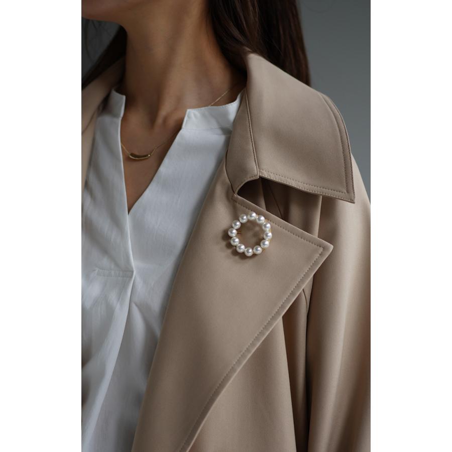 パール ブローチ アクセサリー ゴールド ゴールドアクセサリー ゴールドブローチ ピン サークル 円 アクセ | HUG.U | 04