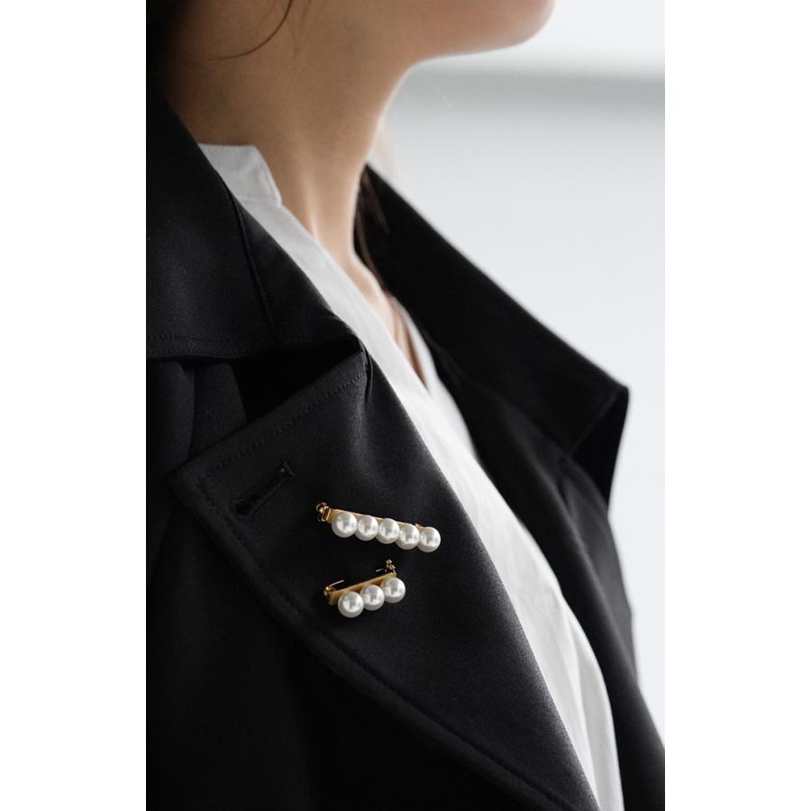 パール ブローチ アクセサリー ゴールド ゴールドアクセサリー ゴールドブローチ ピン サークル 円 アクセ | HUG.U | 05