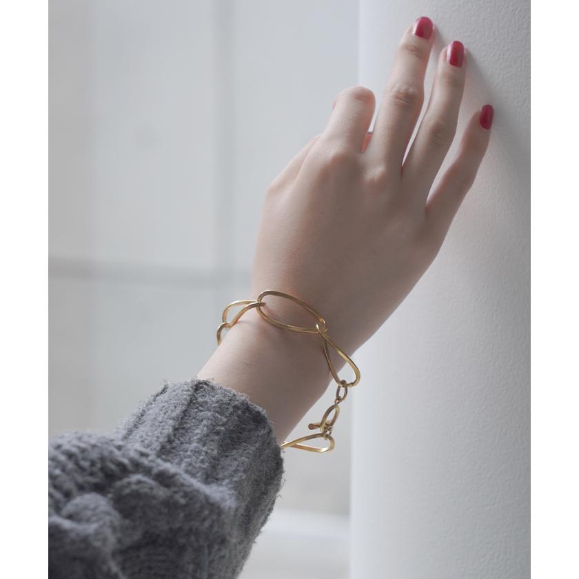 ブレスレット シルバー ゴールド 錆びにくい サージカルステンレス 金属アレルギー マンテルバー チェーン | HUG.U | 14