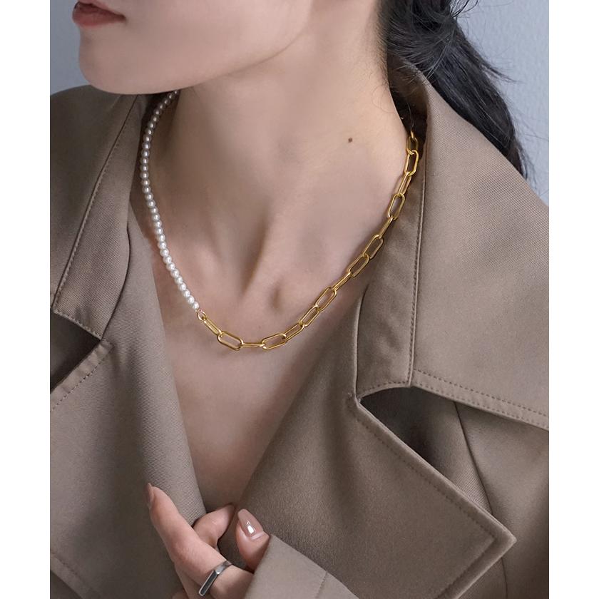 HUG.U（ハグユー） ネックレス アクセサリー パール シルバー ゴールド