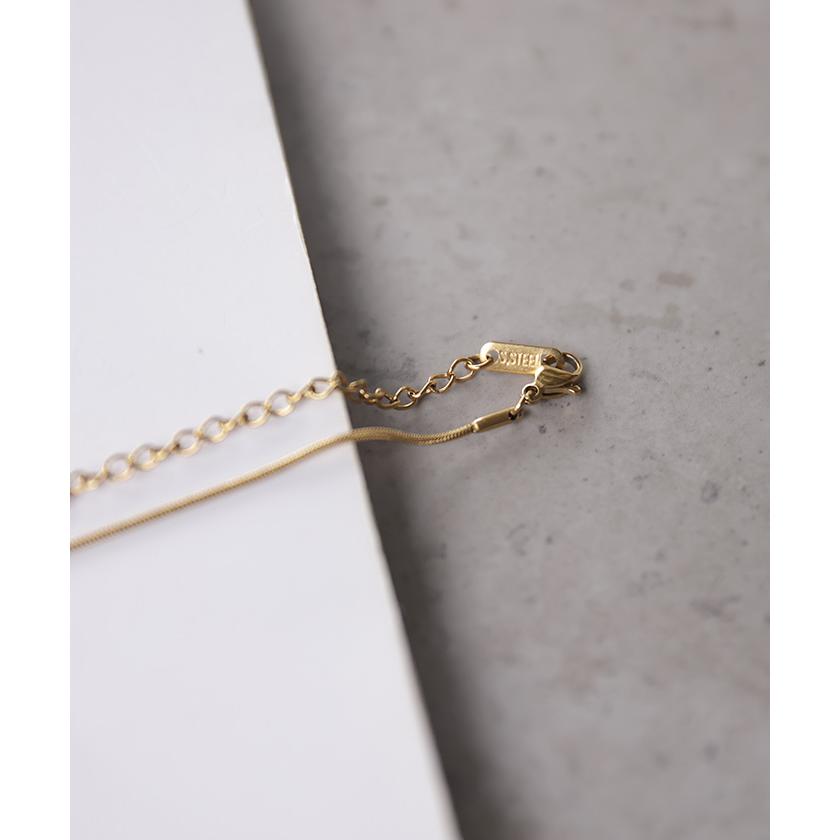 ネックレス アクセサリー スネークチェーン ロング シルバー ゴールド 錆びにくい 金属アレルギー 金アレ シルバーアクセサリー アクセ ロングネックレス | HUG.U | 07