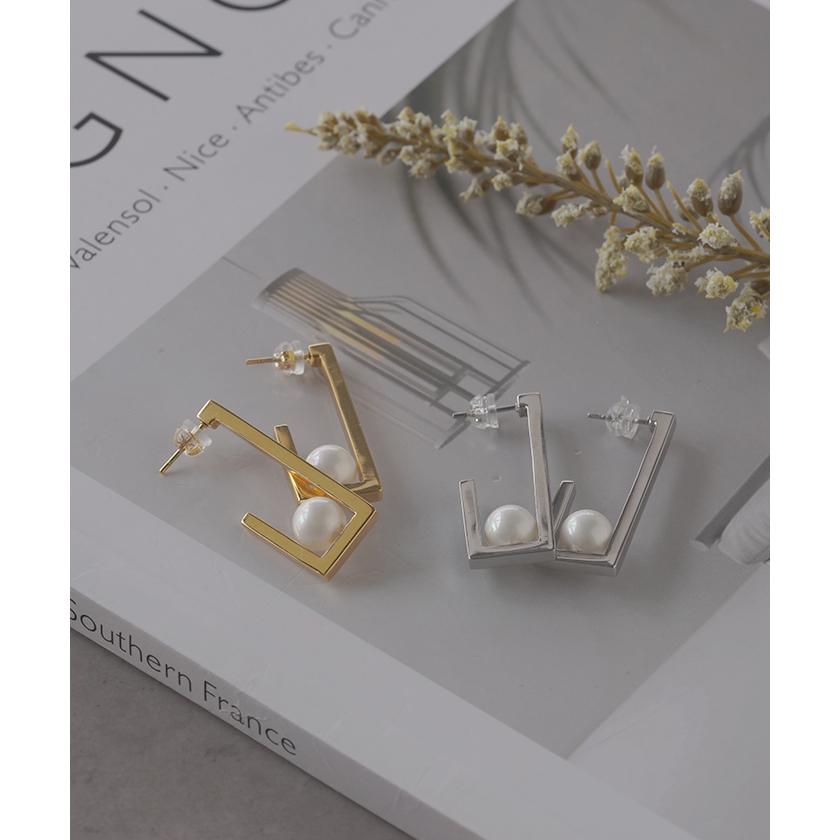 ピアス サージカルステンレス 金属アレルギー 対応 レディース アクセサリー アクセ パール 金属アレルギー 錆びにくい アレルギー キャッチ | HUG.U | 07