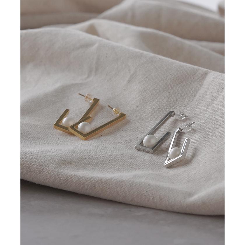 ピアス サージカルステンレス 金属アレルギー 対応 レディース アクセサリー アクセ パール 金属アレルギー 錆びにくい アレルギー キャッチ | HUG.U | 09