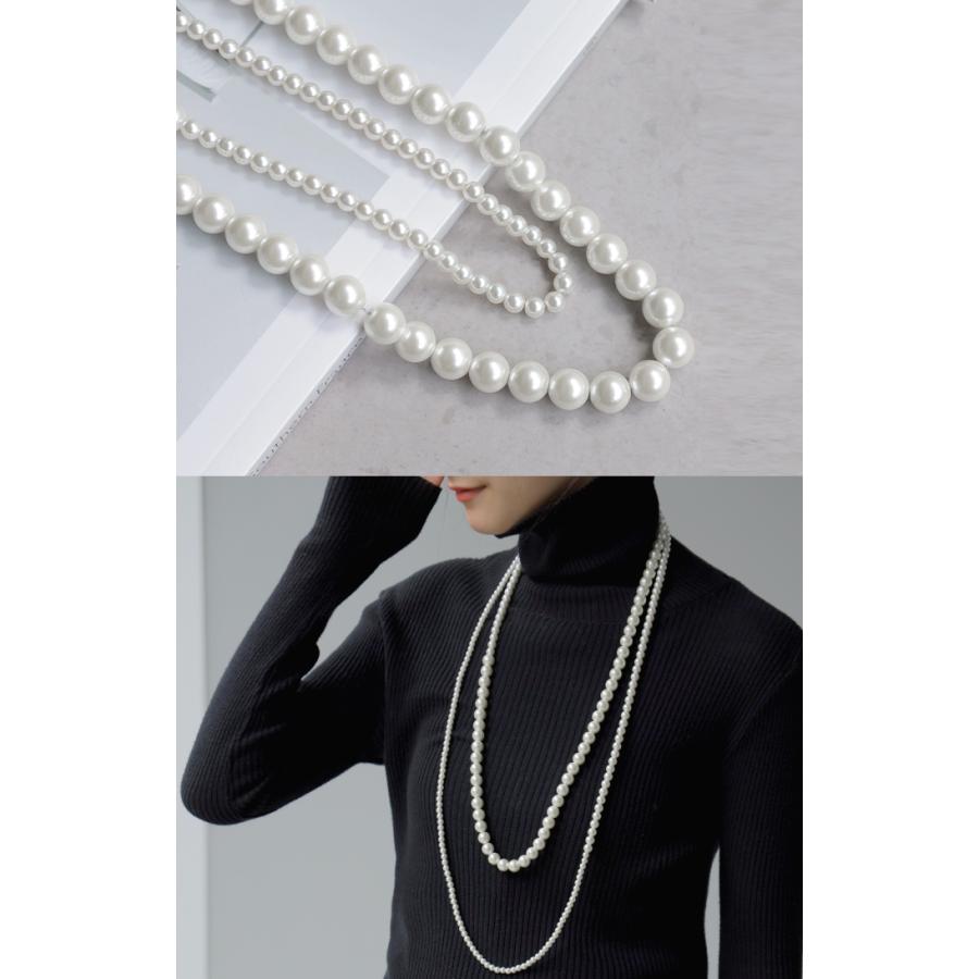 ネックレス ロング パール レディース アクセサリー アクセ パールネックレス ロングネックレス 長い 2連 | HUG.U | 11