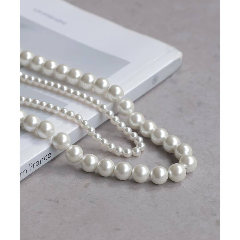 ネックレス ロング パール レディース アクセサリー アクセ パールネックレス ロングネックレス 長い 2連 | HUG.U | 05