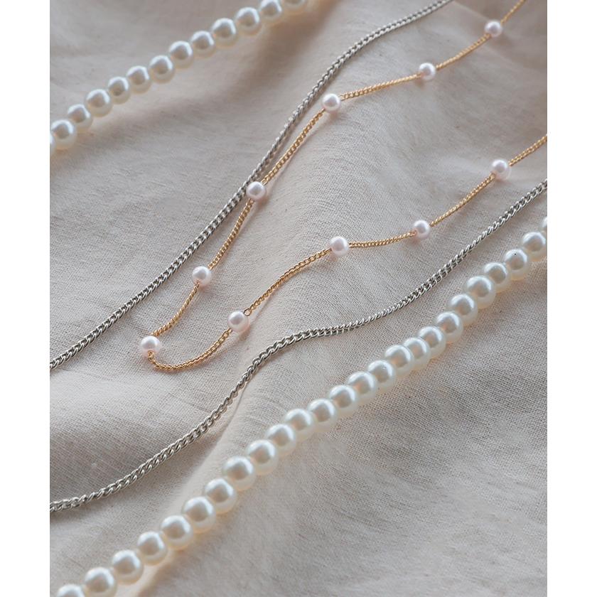 ネックレス ロング パール レディース アクセサリー アクセ パールネックレス ロングネックレス 長い 3連 | HUG.U | 10