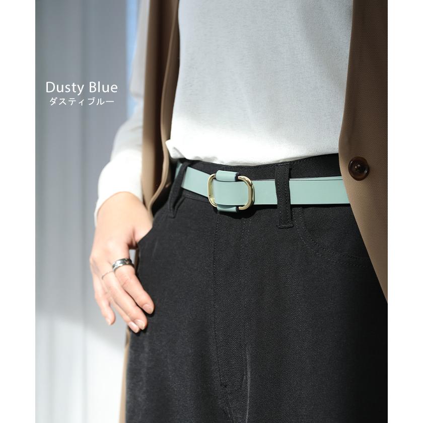 ベルト 穴なし 本革 レディース バックル レザー 太ベルト レザーベルト ファッションベルト 革 ビジネス 細い 無段階調整 オフィス 仕事 ウエストマーク | HUG.U | 21
