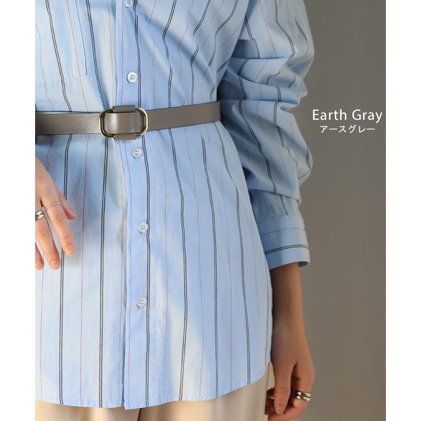 ベルト 穴なし 本革 レディース バックル レザー 太ベルト レザーベルト ファッションベルト 革 ビジネス 細い 無段階調整 オフィス 仕事 ウエストマーク | HUG.U | 28