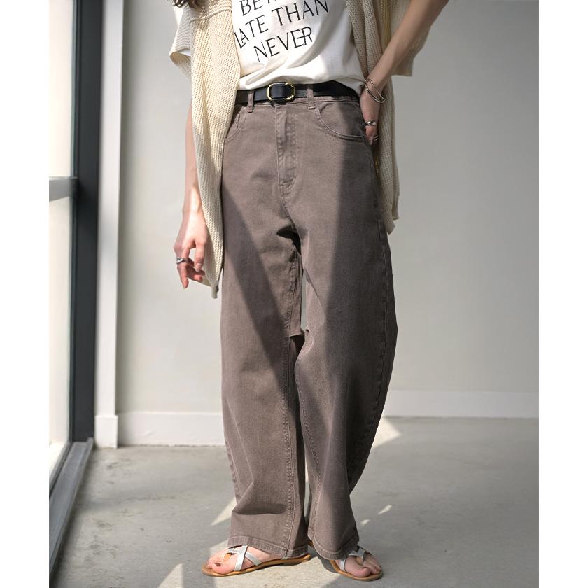 ベルト 穴なし 本革 レディース バックル レザー 太ベルト レザーベルト ファッションベルト 革 ビジネス 細い 無段階調整 オフィス 仕事 ウエストマーク | HUG.U | 09