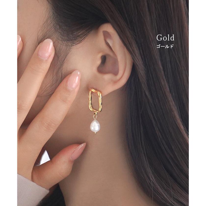 HUG.U（ハグユー） ピアス パール アクセサリー レディース ぶら下がり