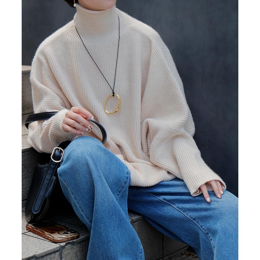 ネックレス ニュアンス モチーフ モチーフネックレス サークルネックレス レディース アクセサリー アクセ gold silver オーバル サークル ゴールド シルバー | HUG.U | 04