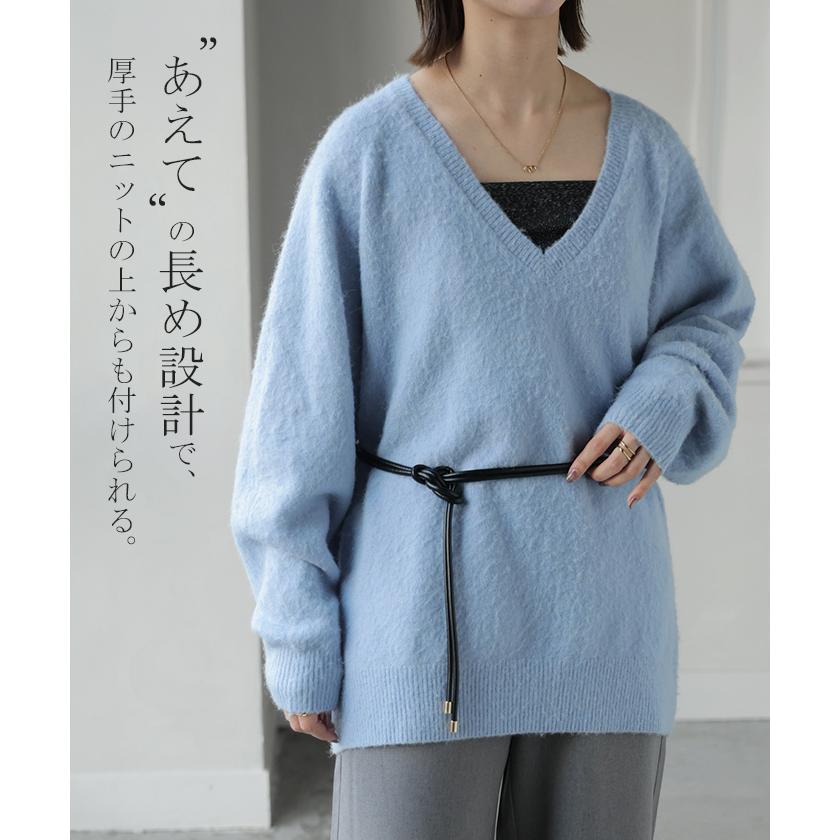 ベルト ロープ 紐 レディース アクセサリー アクセ 細ベルト 細い ナローベルト ウエストマーク レザー 巻きベルト ダブル 2重 軽量 金具 ファッションベルト | HUG.U | 09