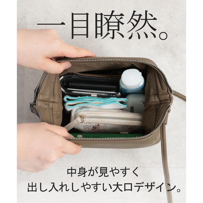 ショルダーバッグ レディース 小さめ がま口 斜めがけ バッグ レディースバッグ ミニ コンパクト 斜めがけバッグ サブバッグ 通勤 収納 | HUG.U | 09