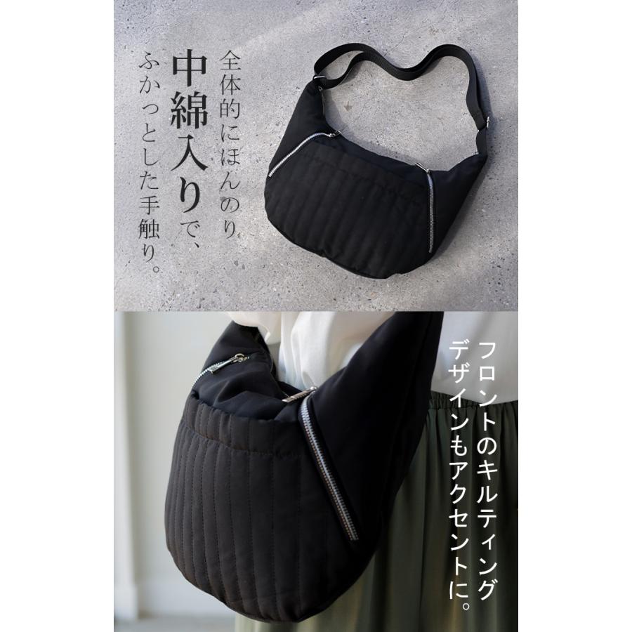 ショルダーバッグ レディース バッグ キルティング 大容量 レディースバッグ 斜めがけ コンパクト A4 収納可能 | HUG.U | 10