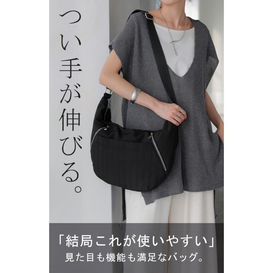 ショルダーバッグ レディース バッグ キルティング 大容量 レディースバッグ 斜めがけ コンパクト A4 収納可能 | HUG.U | 02