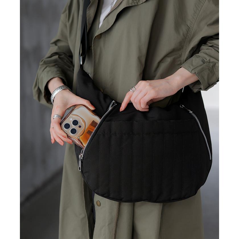 ショルダーバッグ レディース バッグ キルティング 大容量 レディースバッグ 斜めがけ コンパクト A4 収納可能 | HUG.U | 05