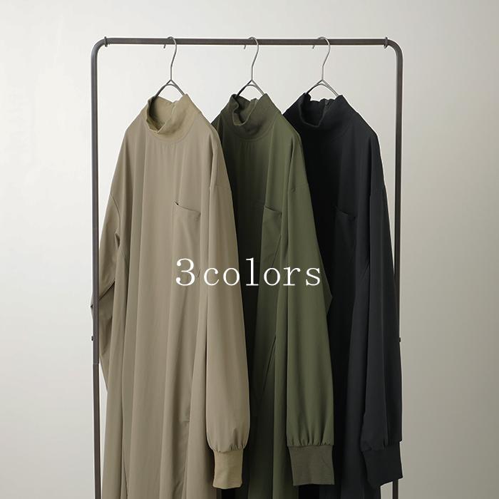 ワンピース ロング ワンピ ナイロン ハイネック 長袖 ロングワンピース 体型カバー レディース アウトドア タイムセールSW2 | HUG.U | 11