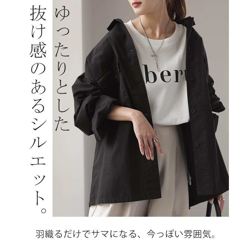 シャツ レディース トップス ミリタリー ジャケット 綿100% ミリタリーシャツ アウター 長袖 厚手 羽織 | HUG.U | 04