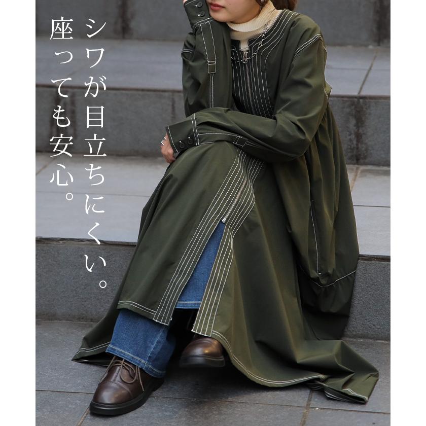 グレー 長袖 ティアード ワンピース グレー 長袖 ティアード ワンピース トレンドのティアード♪胸刺繍