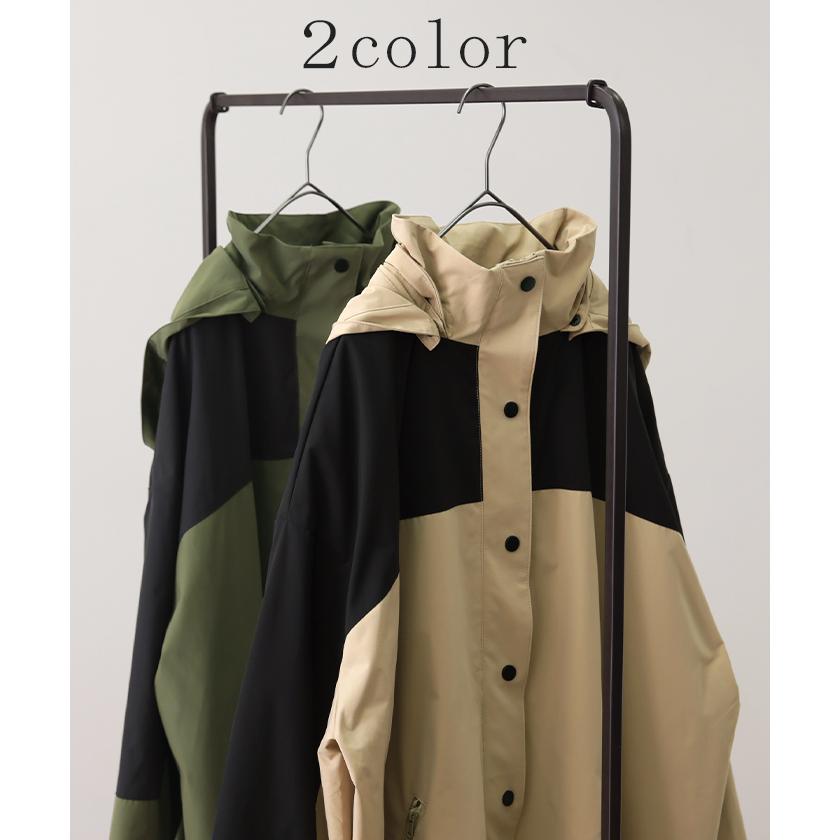 マウンテンパーカー レディース  アウター パーカー ロング アウトドア キャンプ レインコート モッズコート ジャケット 羽織 | HUG.U | 11