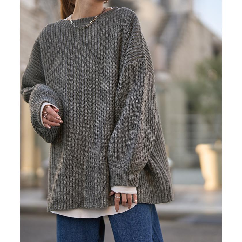 HUG.U カーディガン レディース トップス 2way ニット プルオーバー