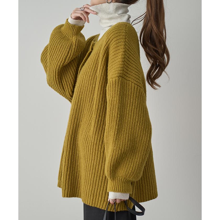 カーディガン レディース トップス 2way ニット プルオーバー セーター ニットカーディガン 長袖 羽織 | HUG.U | 08