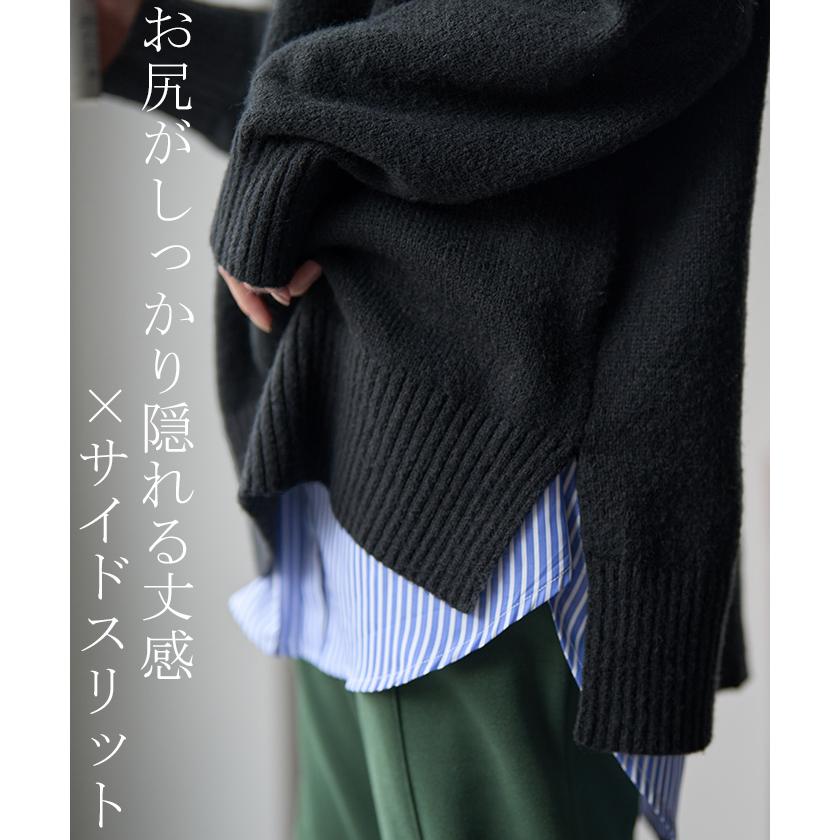 HUG.U ニット レディース トップス タートルネック セーター